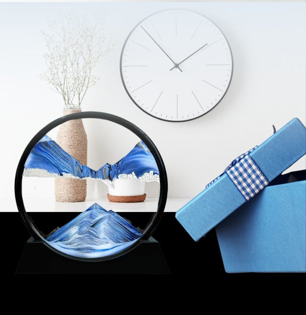 BLUE HOURGLASS DECOR