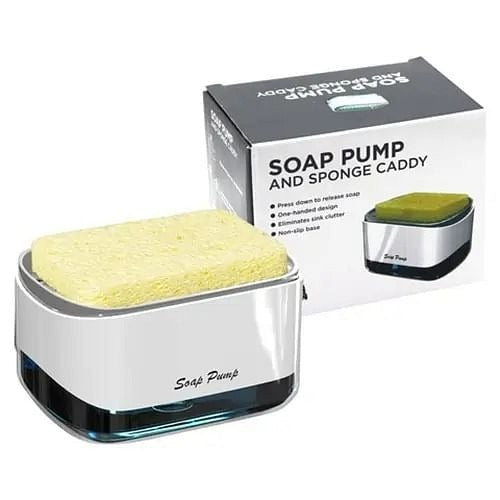 Soap Pump Dispenser with Sponge Holder
